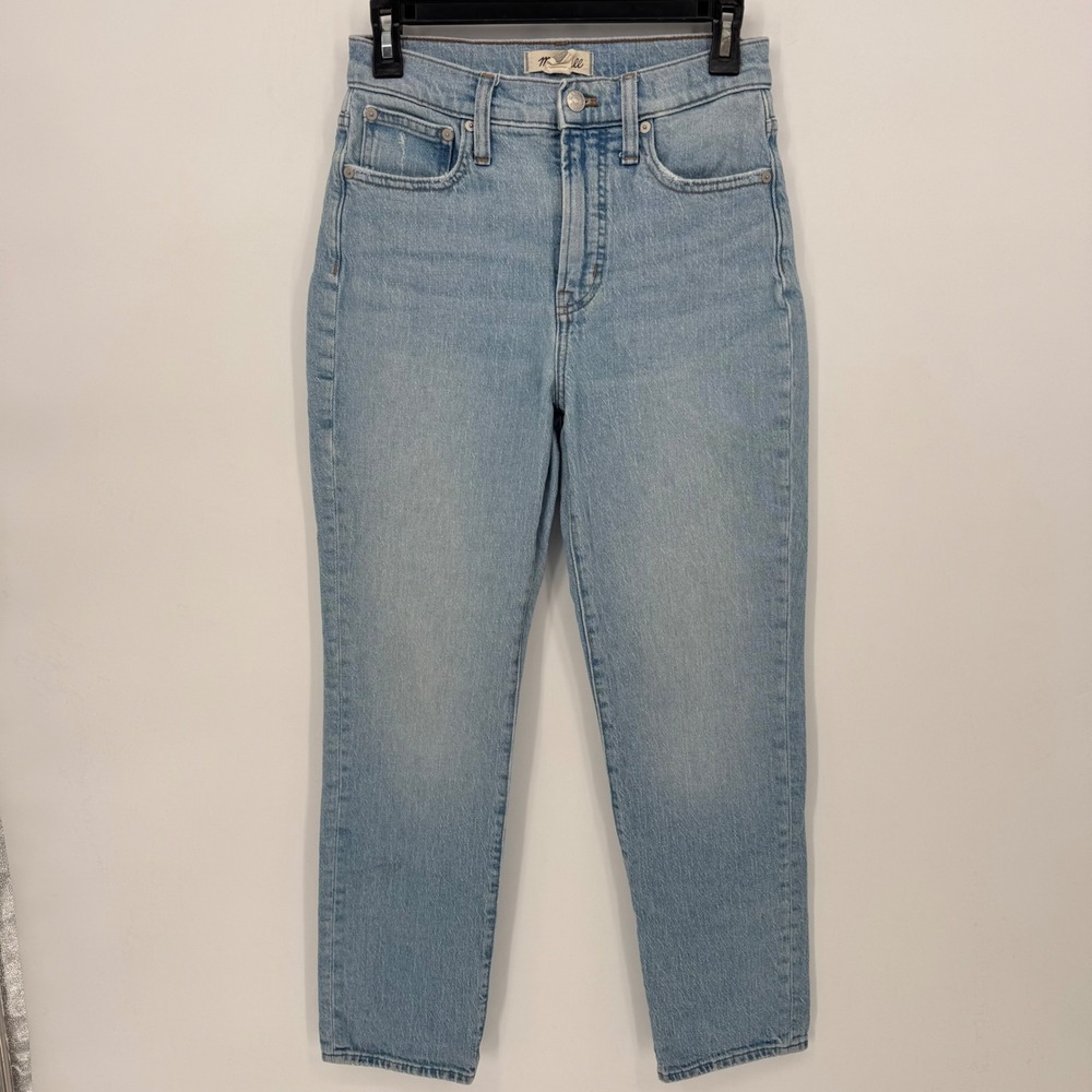 Madewell The Perfect Vintage Jean Light High Rise Distressed Denim Women Size 25